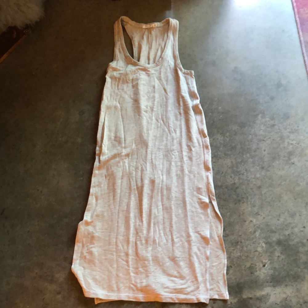 Rag and bone racer back slit grey midi dress